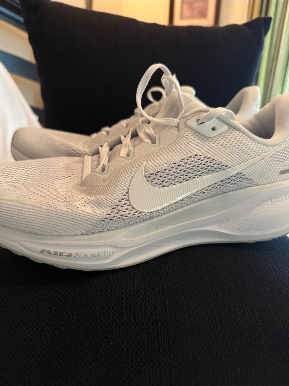 Nike Women's White Mesh Air Zoom Running Sneakers
